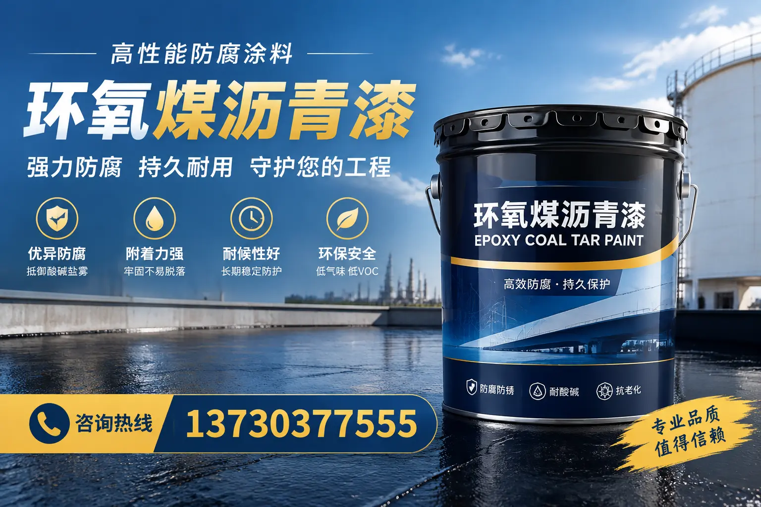 环氧煤沥青漆的耐久性分析，适合成安的使用场景